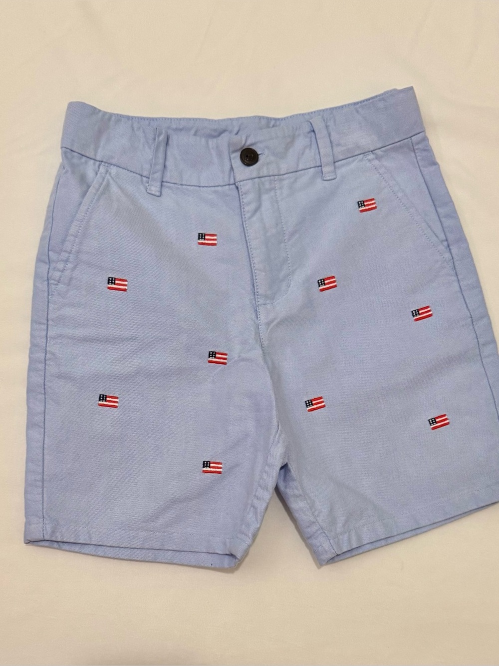 Janie and Jack Youth 7 American Flag Shorts